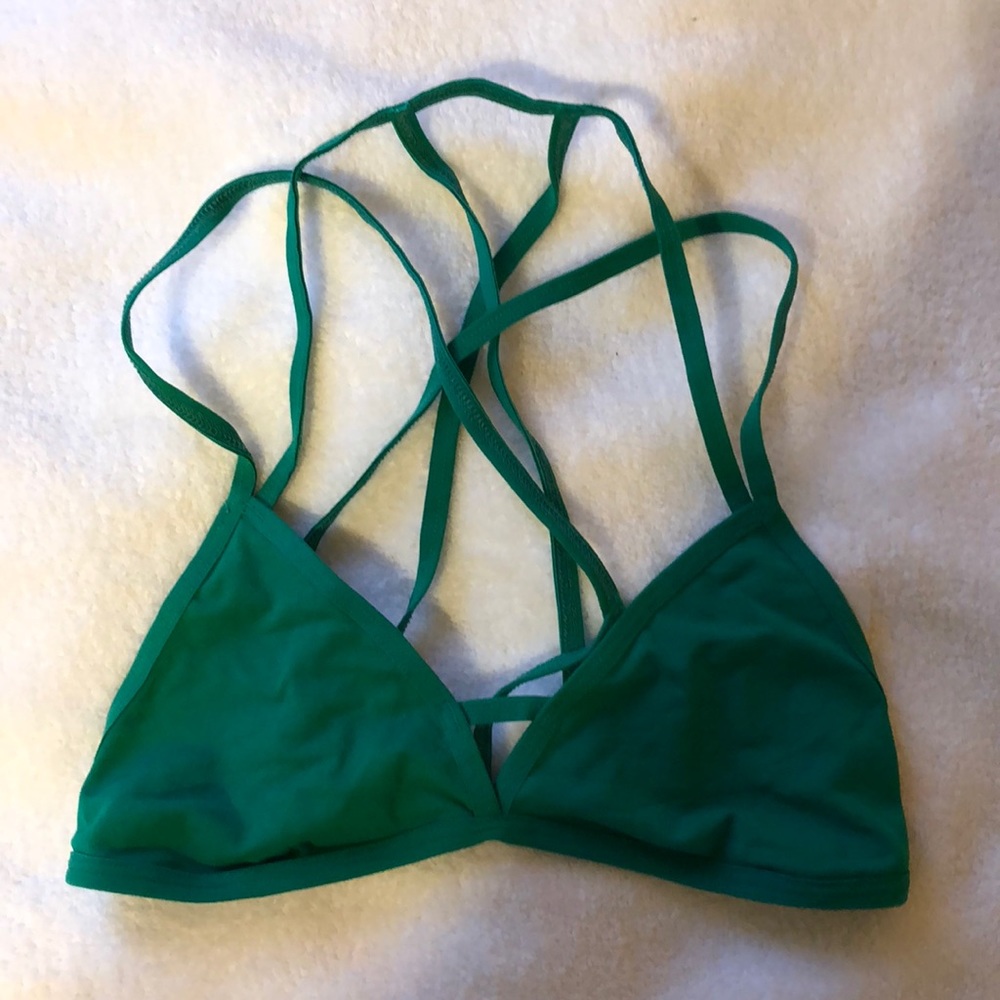 NWT Free People strappy bralette - XS green